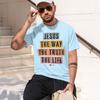Ristian T Shirt Unisex Unisex Jesus The Way Truth Life Tshirt Grh T Shirts Vintage T Shirt Camisetas 2026 New Model Shortsleeve Cr
