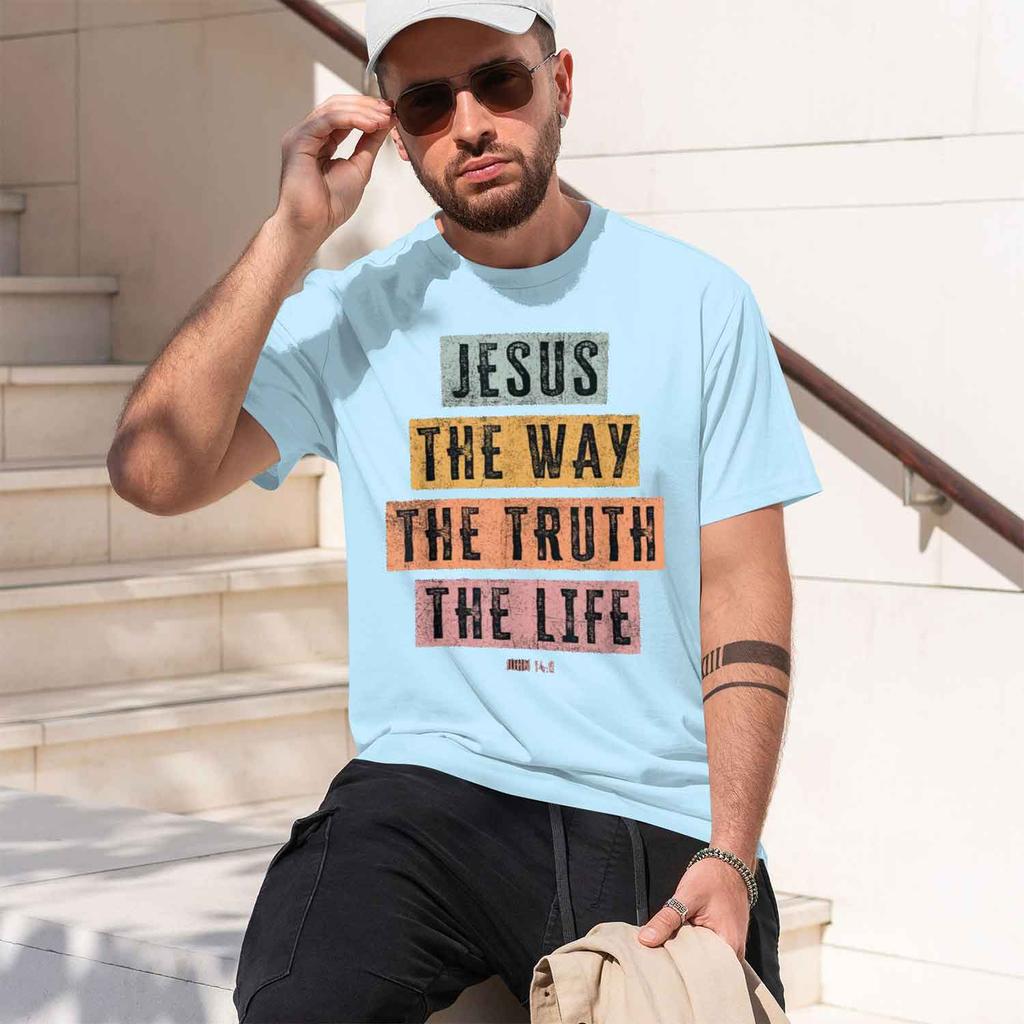 Ristian T Shirt Unisex Unisex Jesus The Way Truth Life Tshirt Grh T Shirts Vintage T Shirt Camisetas 2026 New Model Shortsleeve Cr