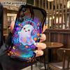 Phone Case: 2D Flat, Suitable for Samsung Galaxy A34 A35 M05 M06 S20 S22 S21 FE Plus 5G Protective Case, Neon Little Ghost, Perfect Christmas and Hall