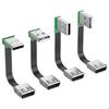 Super Flat flexible USB 2.0 A Male to Female 90 Angled Extension Charging data cable USB male to female right/left/down/up