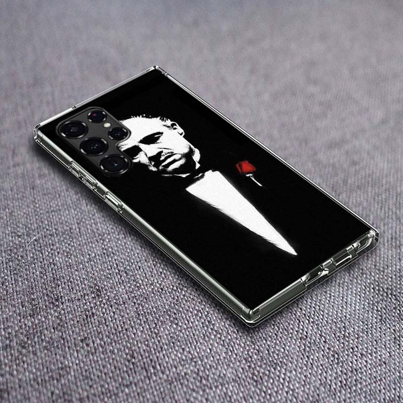

--The Godfather Phone Case For Samsung Galaxy S24 S23 S21 S20 FE S22 S26 Ultra S25 Edge S10 Plus Cover Clear TPU Capa Shell Coqu Samsung S24 Ultra
