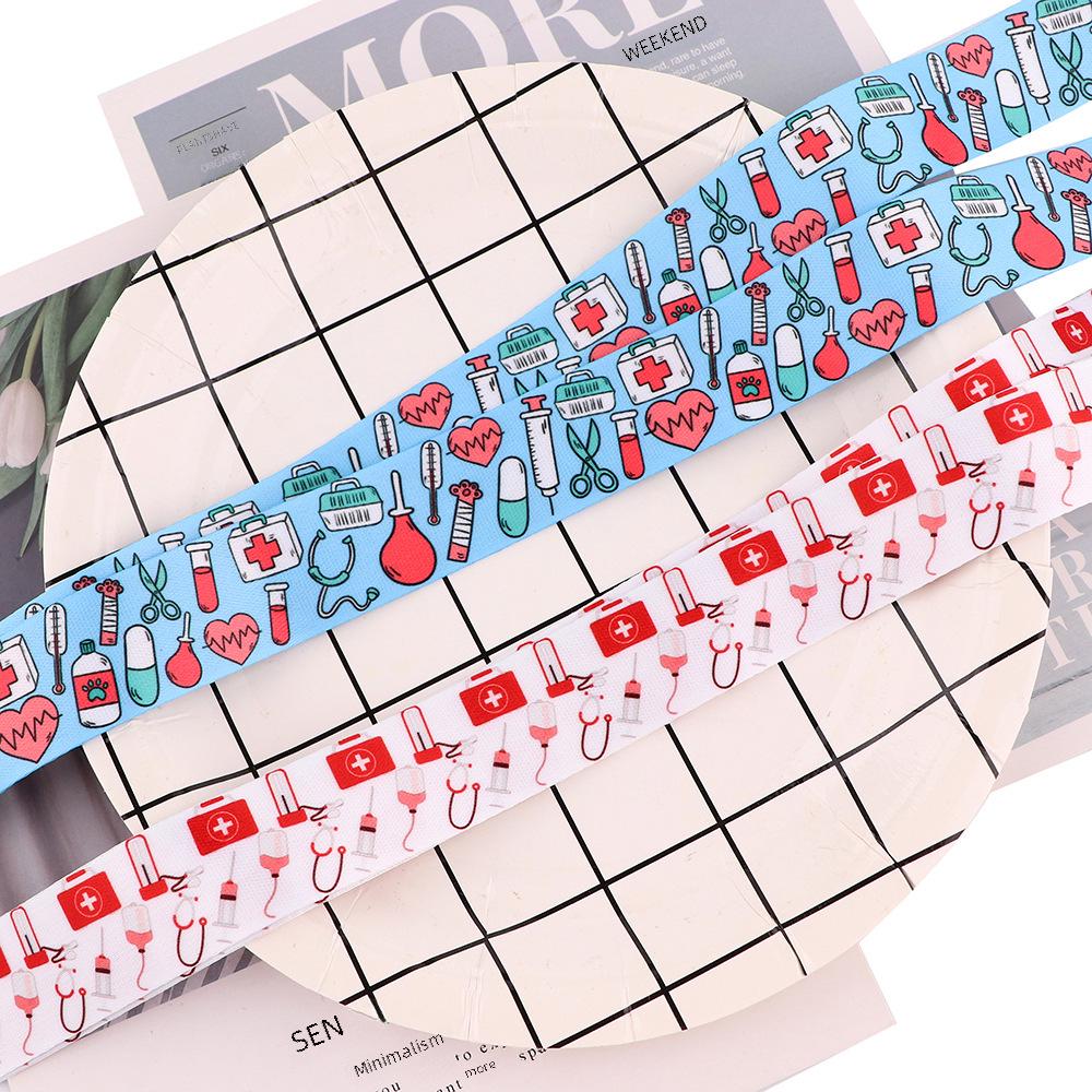 Cartoon Doctor Mobile Phone & ID Lanyard - Fashionable, Sturdy, and Durable Polyester Pendant