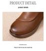 2024 Women's Winter Leather Short Boots: Warm, Non-Slip, Thickened Cotton for Middle-Aged & Elderly