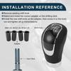 TUCKBOLD Universal Shift Knob Gear Shift Knob with 4 Adapters for 6 Speed Manual