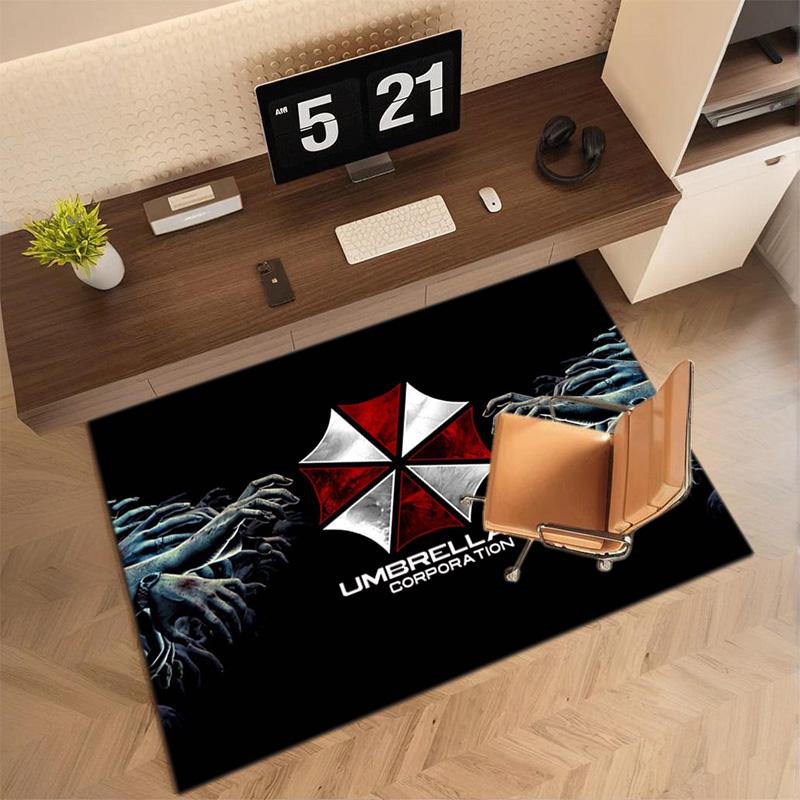 Sci-Fi game Resident Evil, Umbrella Corporation, soft carpet, home living room, office chair pad, door mat, door mat carpet U5