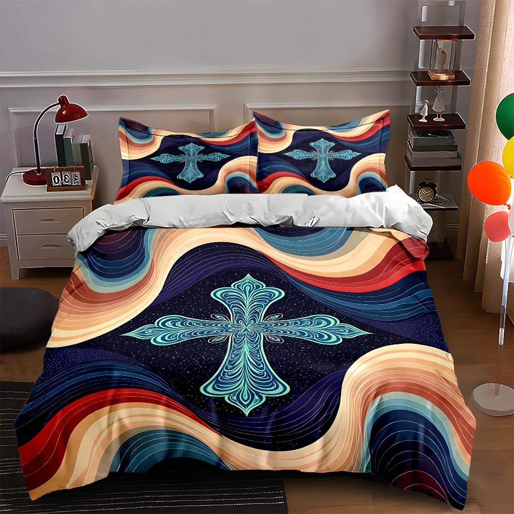 

Abstract wavy symmetry. Bedding Duvet cover sets Duvet covers Pillowcases gifts (1 * Duvet Cover 2 * Pillowcases, without duvet insert) 135x200cm
