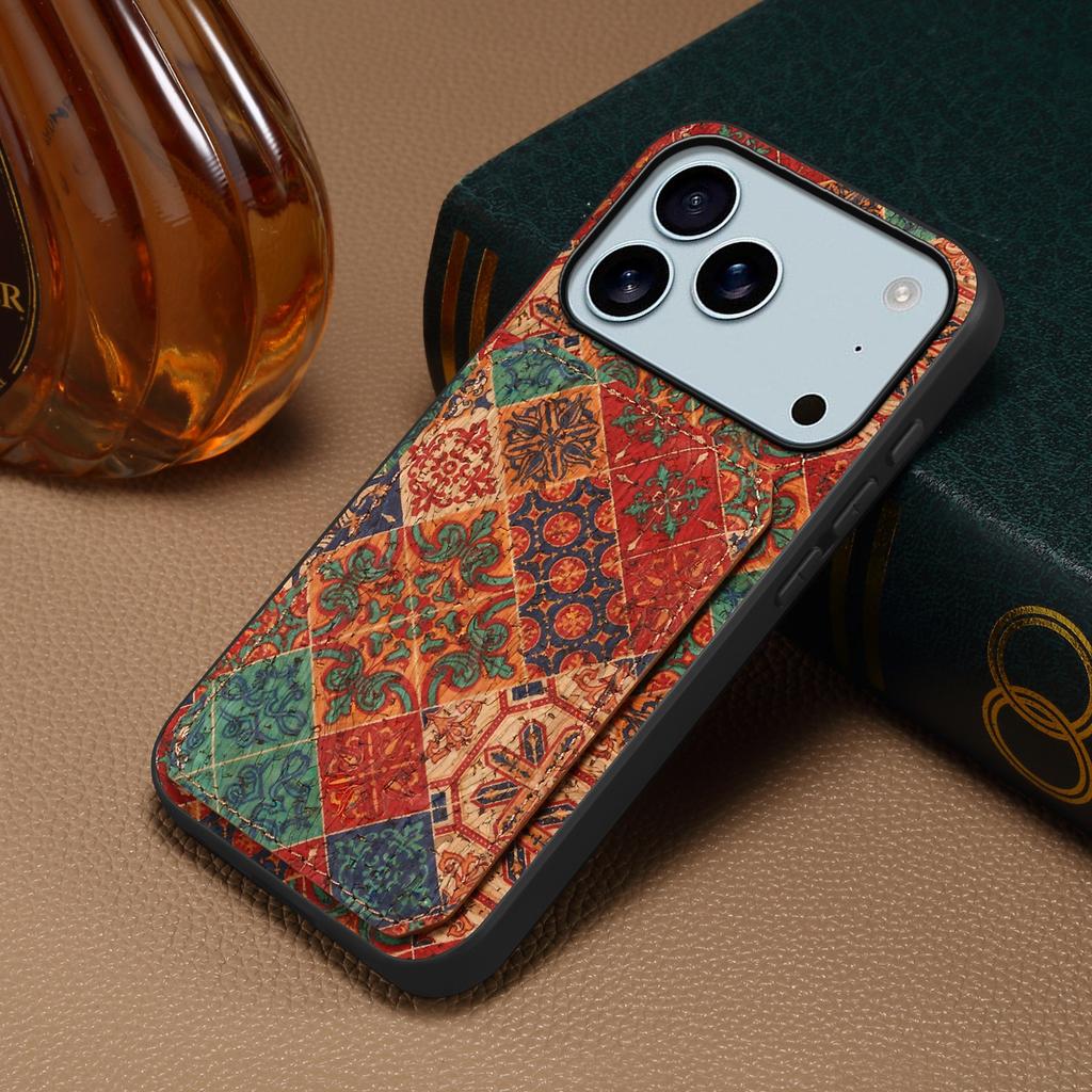 Fold Stand Flower Leather Case for iPhone 17 Pro Max Air 16 16e 15 Plus 14 13 12 11 Xr Xs Hidden Dual Card Holder Design Cover