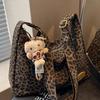 Casual Large-capacity Bag Women's New Autumn Fashionable Leopard Print Messenger Bag Commuter Shoulder Bag Tote Bag