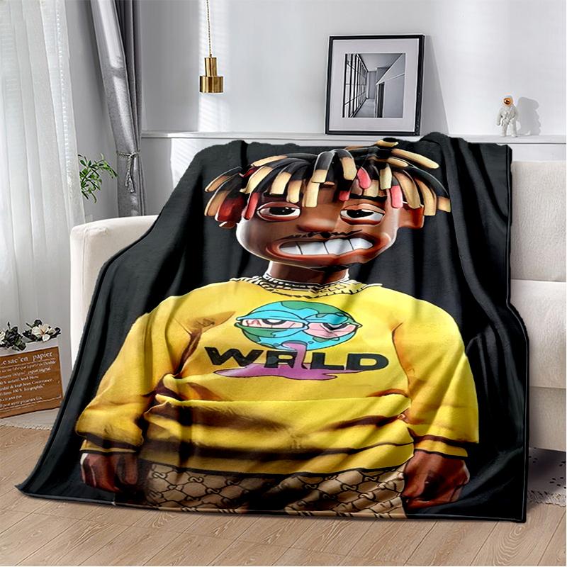 3D Print Juice WRLD 999 Legend Rapper Album Blanket,Soft Throw Blanket for Home Bedroom Bed Sofa Travel Picnic Cover Kid Gift