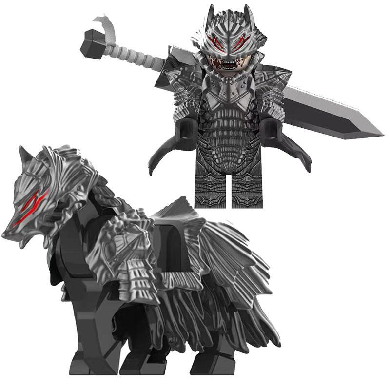 Desene Animate Anime Asamblare Compatibil Cărămizi Mobile Berserk Guts Mini Puzzle Figurine de Acțiune Model Blocuri de Construcție Jucării