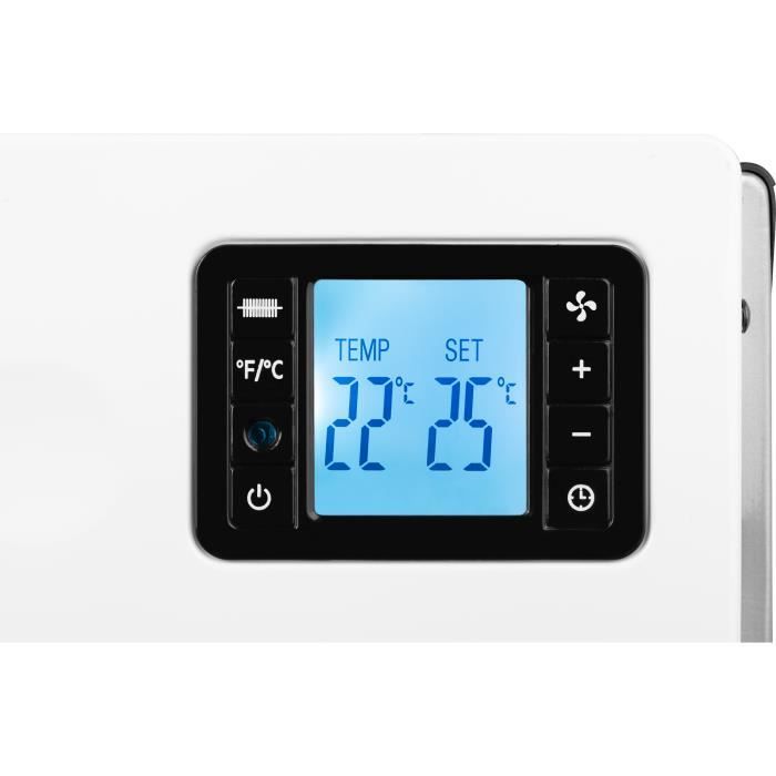 Chauffage Électrique - ECG - TK 2080 DR - 2000 W - Thermostat Variable - 3 Niveaux de Puissance