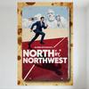 North by Northwest Vintage Movie Poster Alfred Hitchcock Metal Sign Retro Iron Painting for Home Wall Decor 8x12 Inch Tin Sign