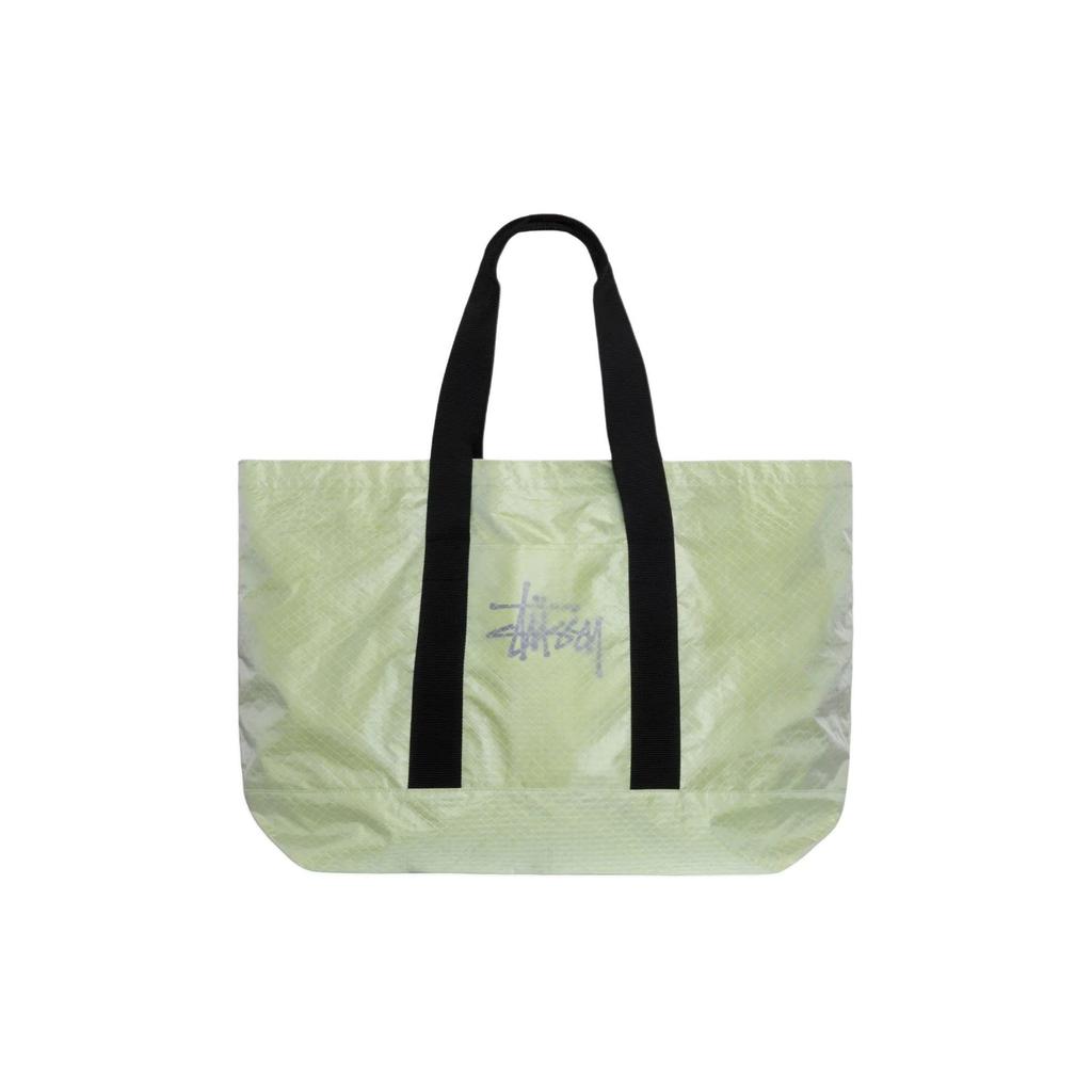 Stussy Ripstop Overlay Extra Large Tote Bag Lime Women Tote_bags Green 134259-LIME