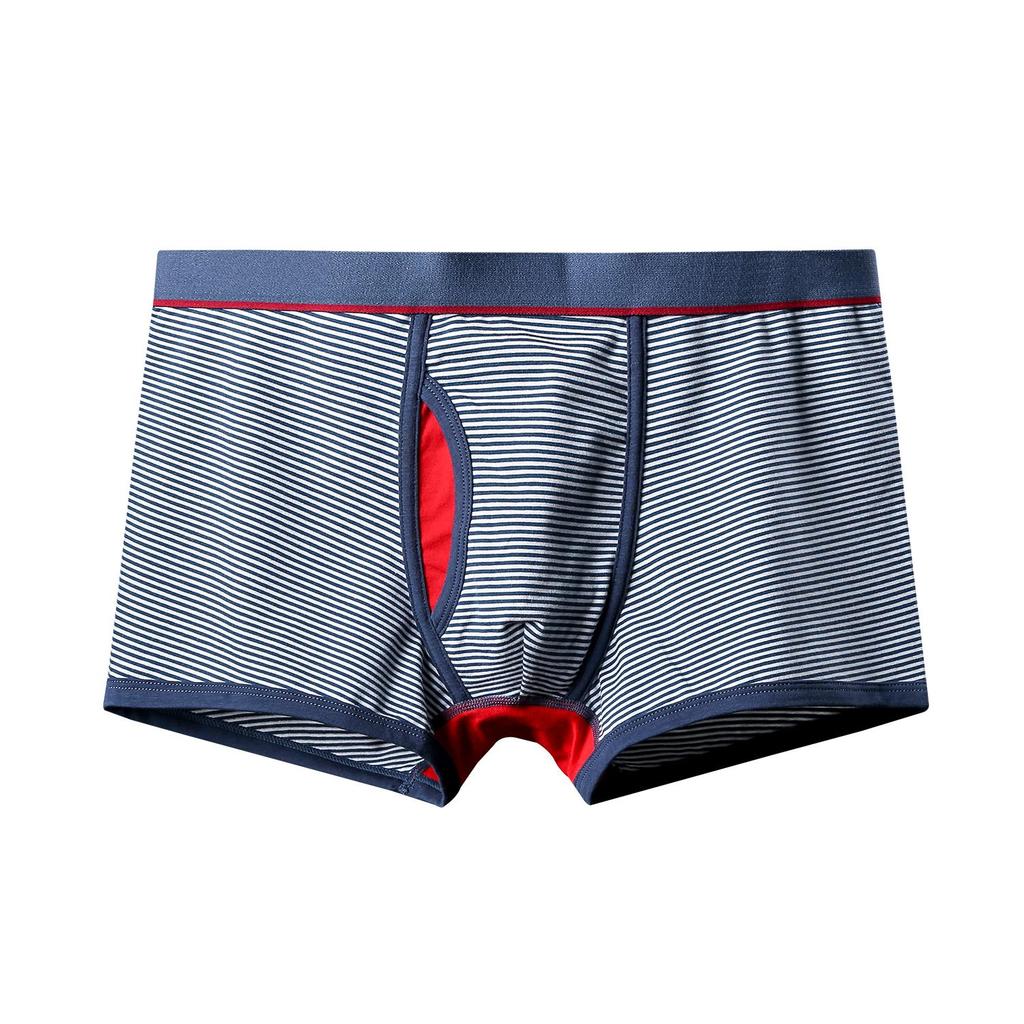 Men's Underwear Stripe Panties U-protruding Boxers Briefs Fashion Knickers Underpant Undies Boxer Shorts M L XL XXL XXXL