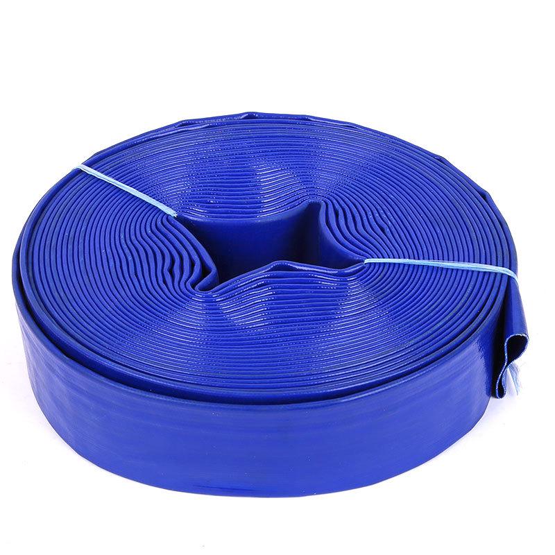 Rubber Coated PVC High Pressure Water Hose - Blue & Yellow for Agricultural Irrigation