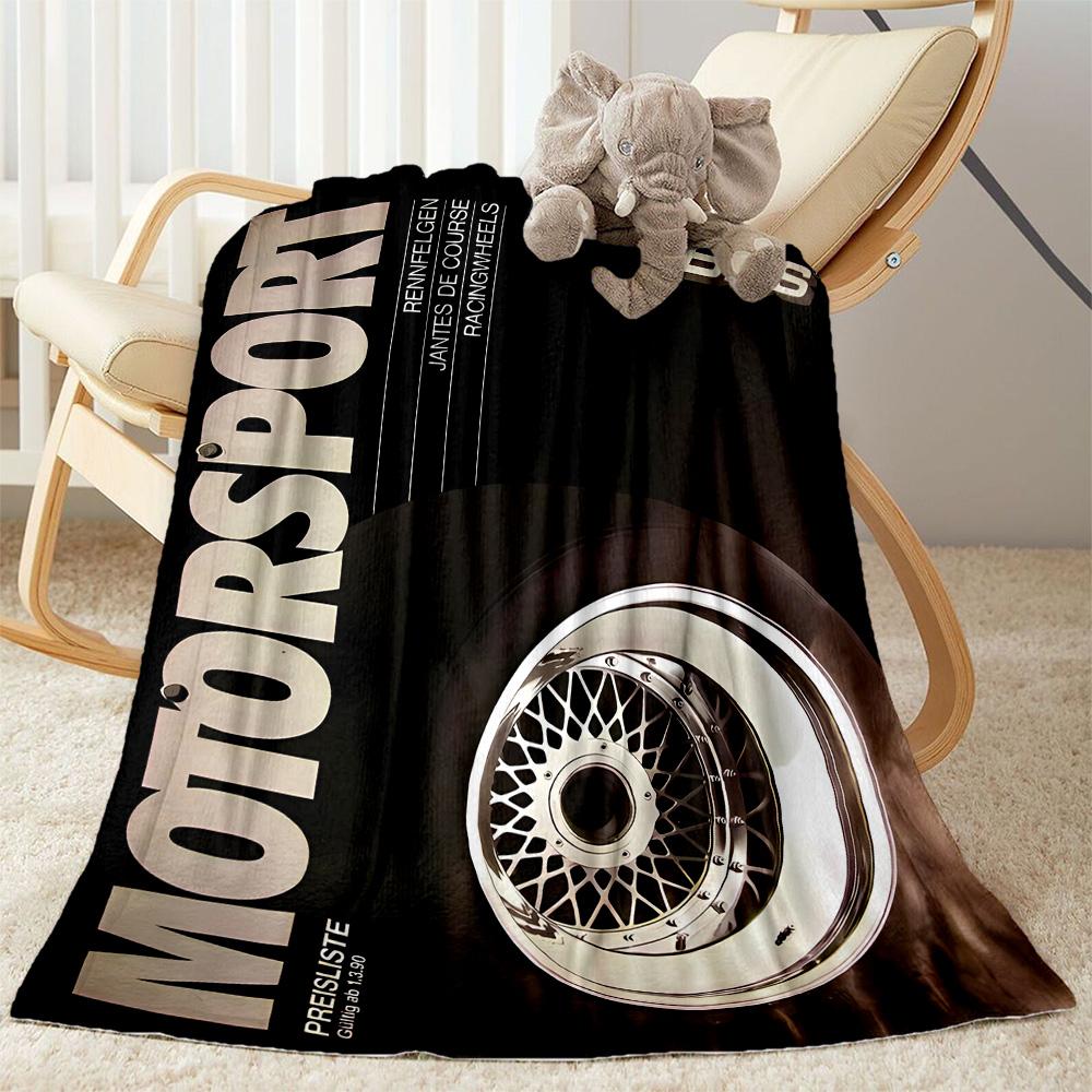 Wheels Bbs Blanket Warmthful Decor Suitable for Seaside Picnics Chair for All Seasons Playful Design Ideal Gift For Birthday Valentine'S Day