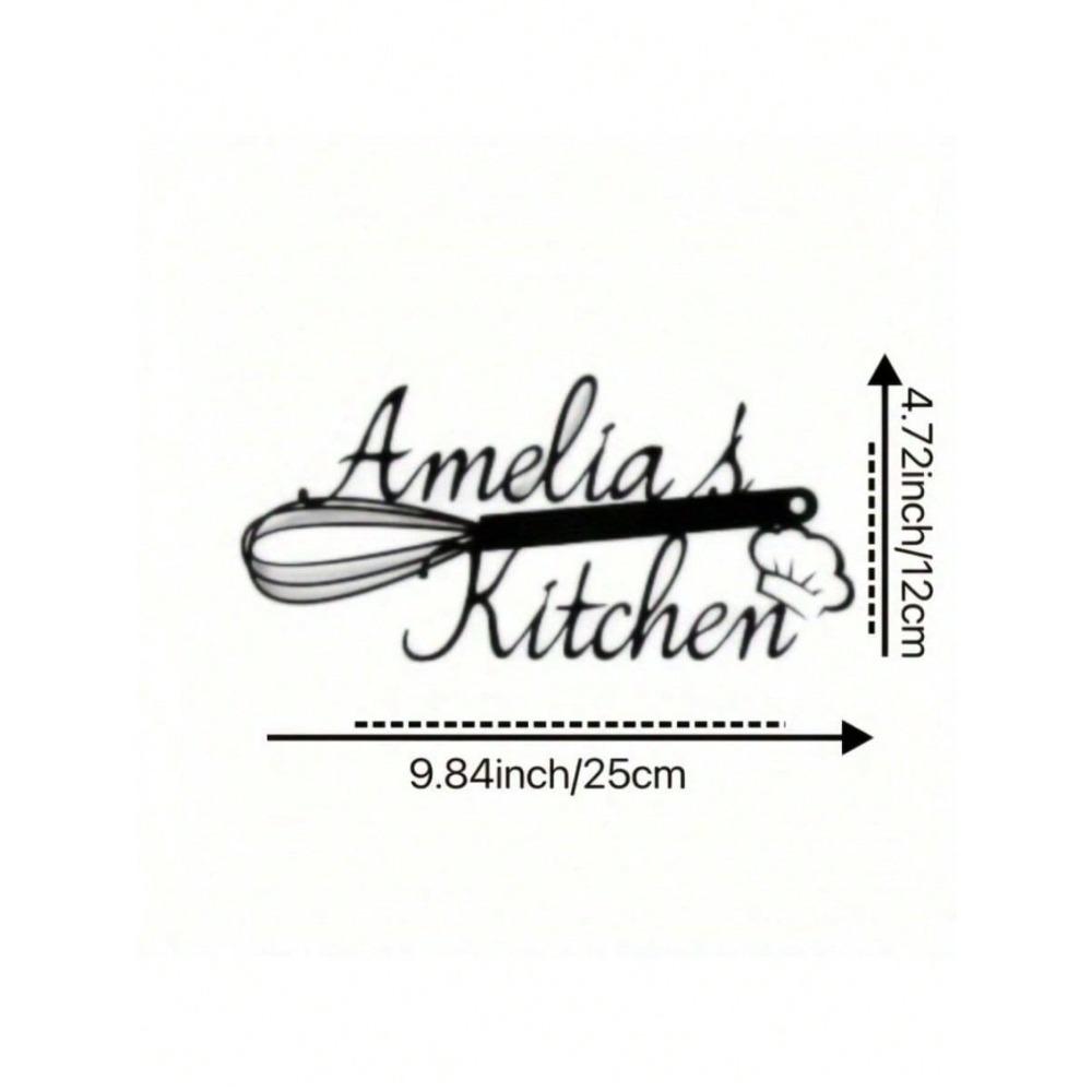 Customizable Metal Wall Art Sign Farmhouse Kitchen Decor Family Theme Reusable Detachable Asymmetrical Shape High Quality Gift for Birthday Graduation