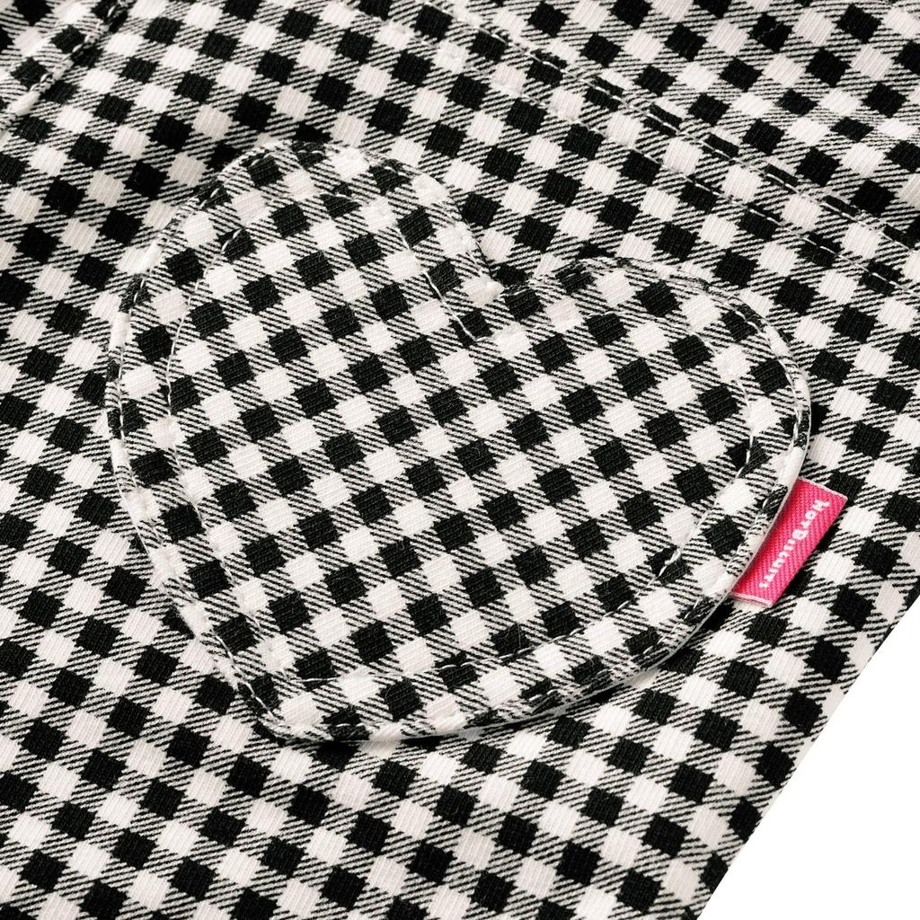 MIKIHOUSE HOT BISCUITS Pants for Boys and Girls, Black and White, Size 120cm, 73-3212-493