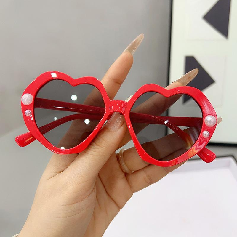 JYL Sunglasses Kids Uv Protection Heart Cartoon Cute Sun Block Use 61092 A-16552