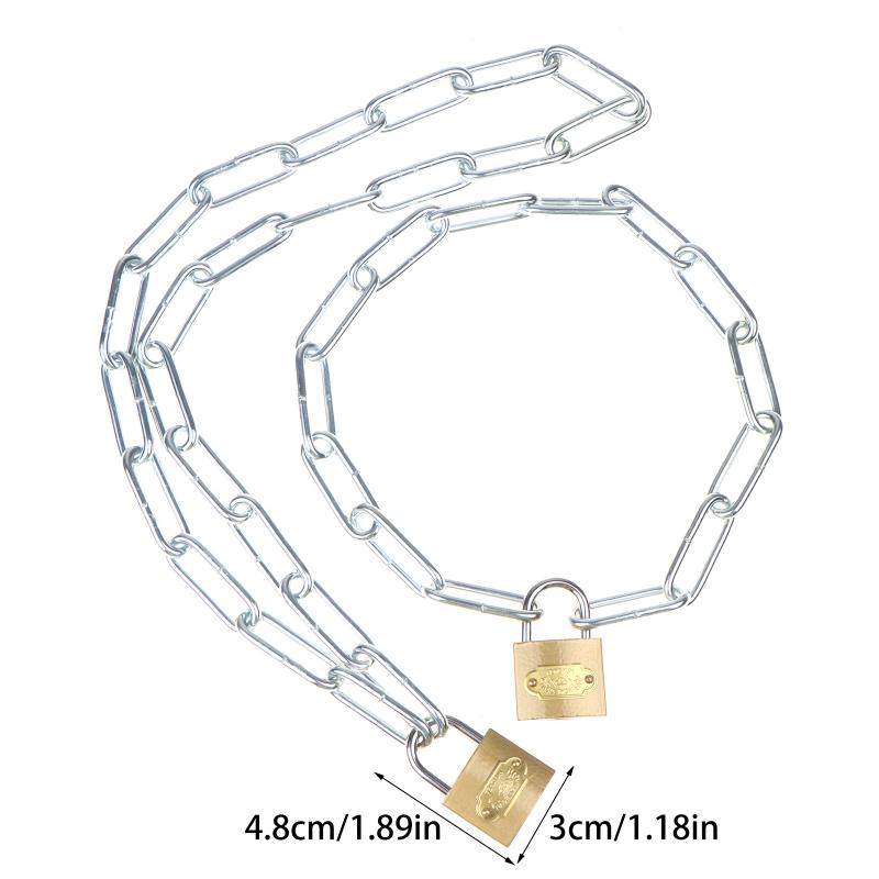 Heavy Duty Keyed Bicycle Lock Anti-theft Chain for Motorcycles and Generator Protection