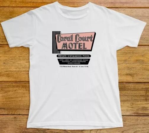 

Coral Court Motel T Shirt 898 Americana Art Deco Route 66 Highway Mother Road M