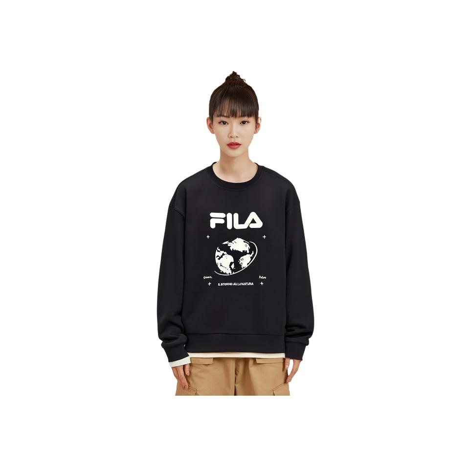 New FILA Sweatshirts Women's Jet Black F11W239203F-BK