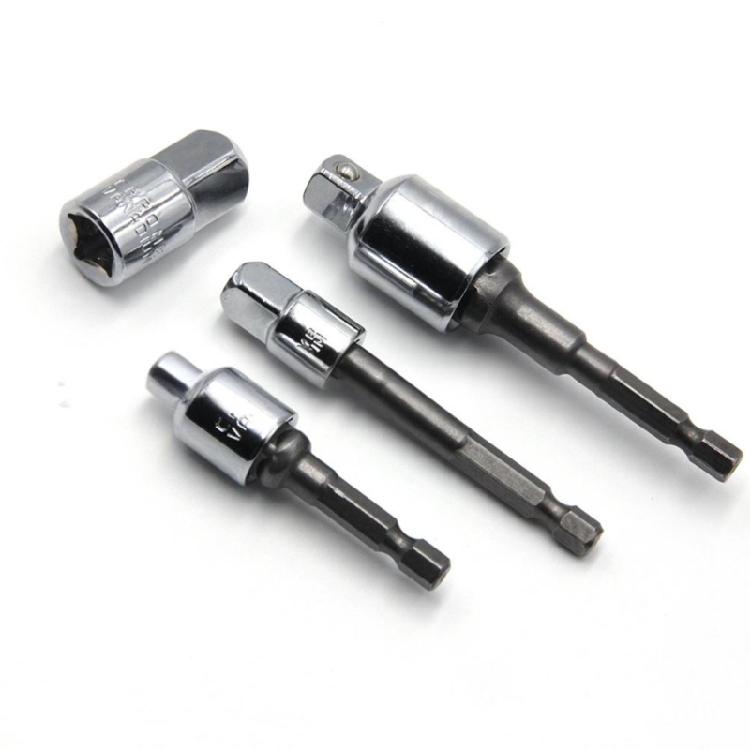 4Pcs Steel Square Socket Adapter Bit 3 Extension Rod Multiple Size Conversion Workshop Accessories