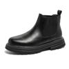 Mode Herren Casual Chelsea Boots Slipper Echtleder Schuhe Business Büro Kleid Cowboy Plateau Stiefel Frühling Herbst Knöchel Botas Mann