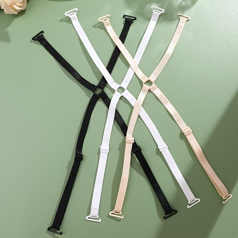 1 st Justerbara Nylon BH-axelbandsförlängare Elastiskt Korslås för Damunderkläder & Underkläder - Enfärgade Stickade Tygaccessoarer