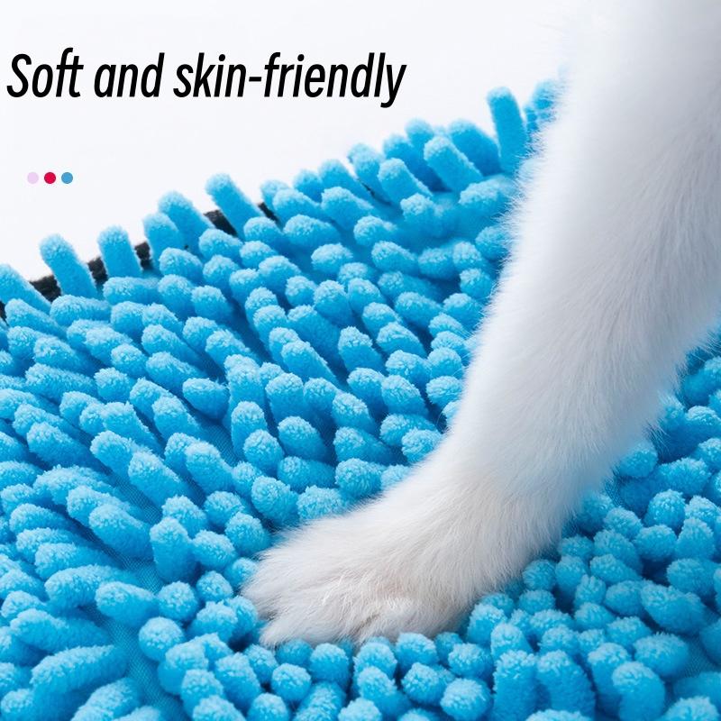 Super Absorbent Quick-Drying Pet Bath Towel Soft Bath Robe for Cats And Dogs Convenient Dry Cleaning Washcloth Dog Accessories