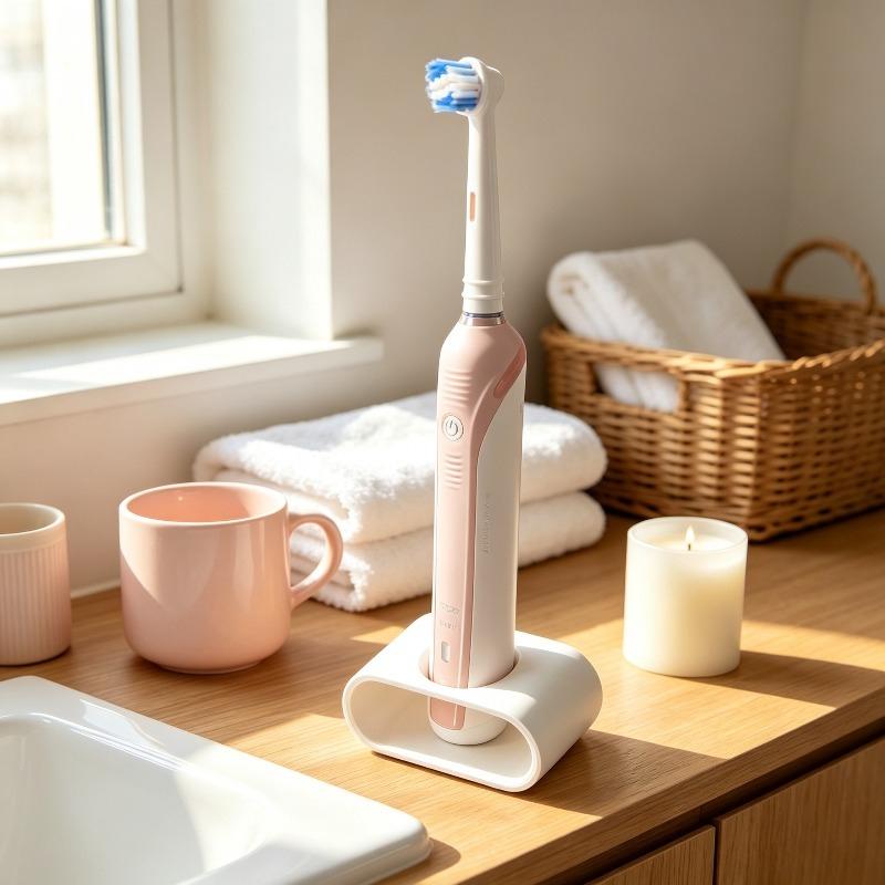 1pc Toothbrush Holder Minimalist For Oral B Manual Sonic Toothbrush Non Electric Brush Storage Rack Bathroom Home Organizer