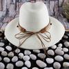 New Women's Fashion Big Eaves Bell Jazz Top Hat Spring and Summer Outdoor Travel Sunscreen Shade Straw Hat