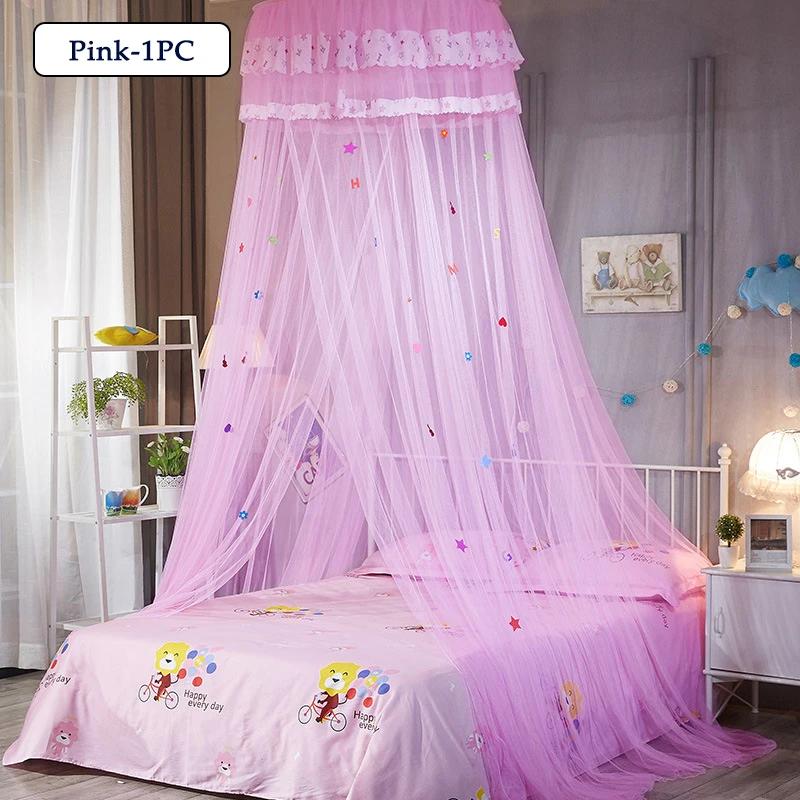 1/2/4PCS Cartoon Dome Hanging Mosquito Net Encryption Heightened Ceiling Lace Lace Princess Dome Court Floor Mosquito Nets