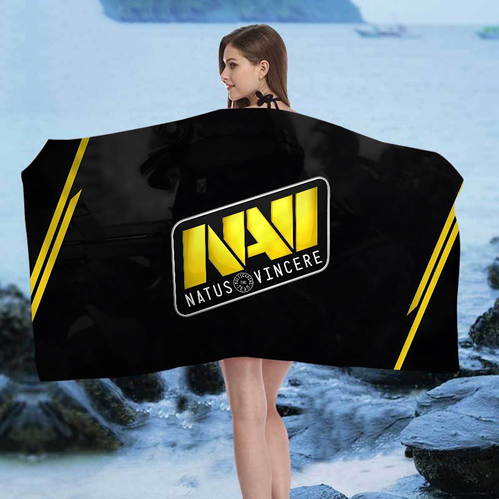 Navi Natus Vincere Anime Beach Swimming Towel Soft Absorbent Washcloth Children's Gifts for Kids Travel Camping Gym