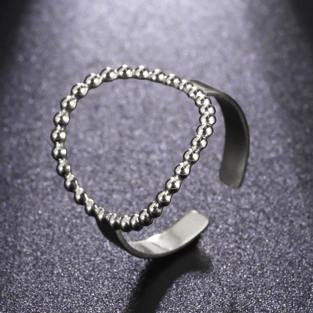 Cazador Trendy Minimalist Women's Ring Stainless Steel Hollow Round Open Rings Gold Color 2026 Trendy Jewelry Valentine Gift