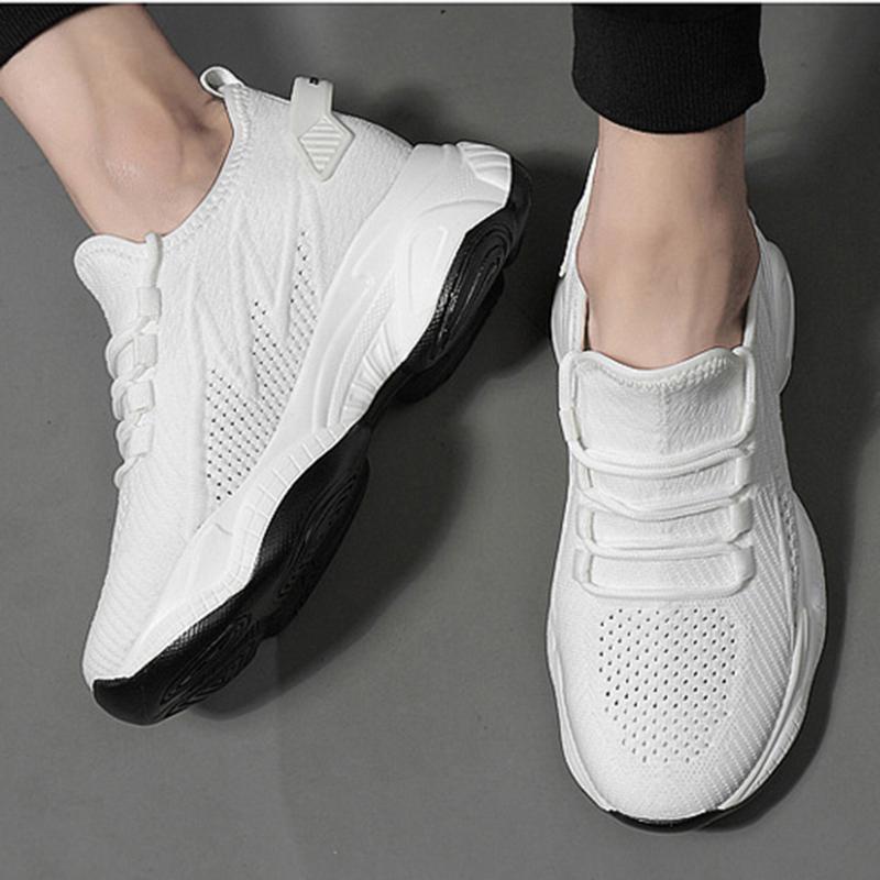 Outdoor Leisure Breathable Mesh Sneakers Men Elevator Shoes Men Casual Insole Comfortable Elevator Shoes Summer Trend Man Shoes