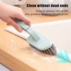 Brosse de sol ergonomique, poignée antidérapante, poils résistants, économie de travail, salle de bains, toilettes, poignée, brosse à couture au sol pour hôtel