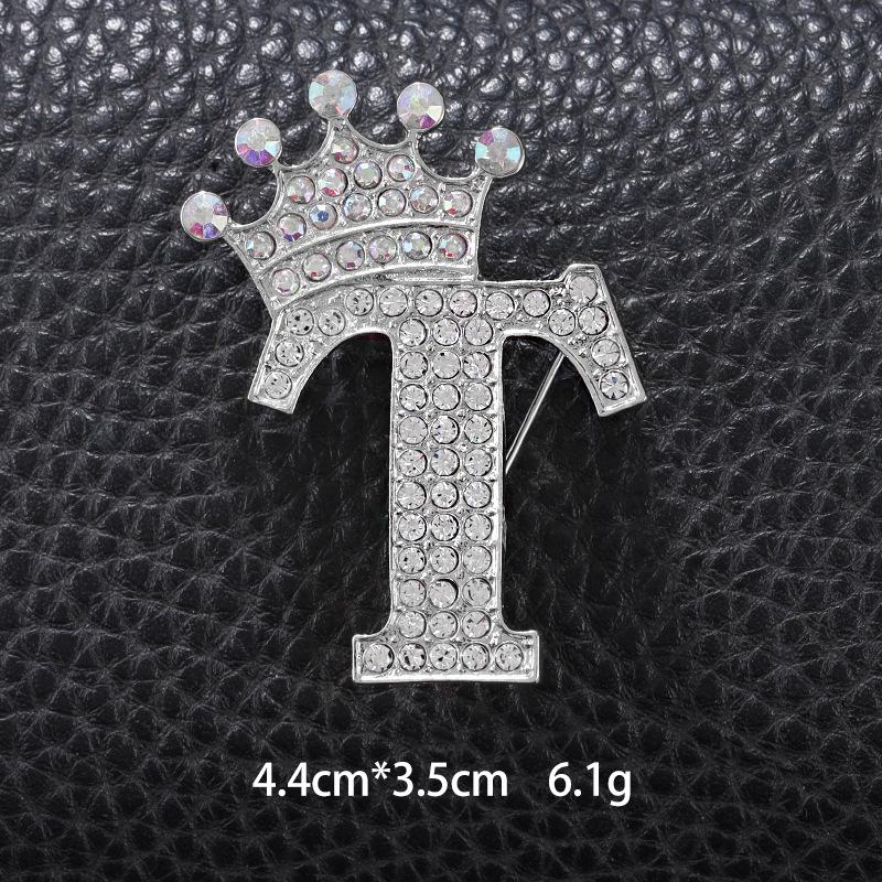 Unisex Versatile English Letter Brooch Lapel Pin for Suits and Clothing