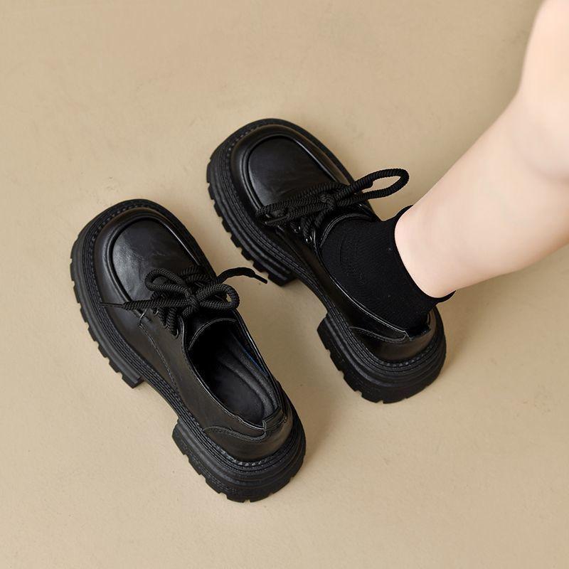 Fashion versatile and comfortable loafers women's 2025 spring and summer new British style small leather shoes with skirts women's single shoes