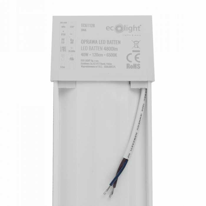 Oprawa Led Batten 120 Cm 40W 6500K 4800Lm Ip20