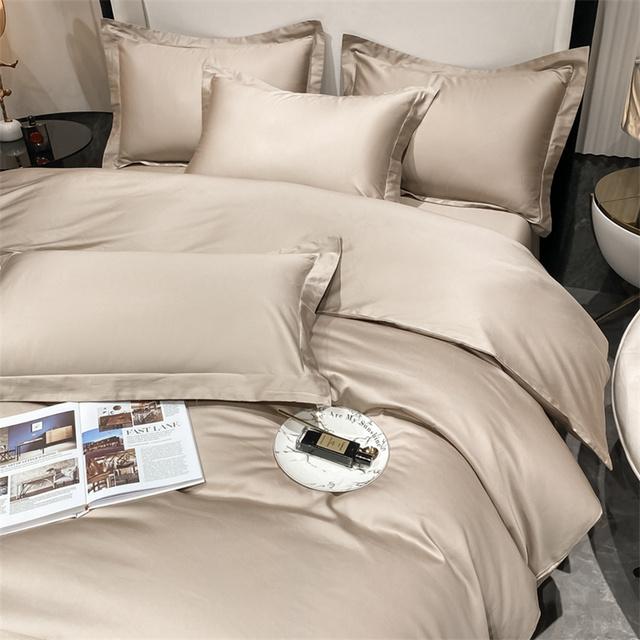 3-teiliges Set Luxus-Bettwäsche-Set aus 100 % ägyptischer Baumwolle, Bettbezug-Set für Einzel-, Doppel-, Queen-Size-Betten, weicher Bettbezug, Kissenbezug