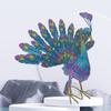 Iron Art Open Screen Peacock Statue Detachable Animal Miniatures Figurine  Patio