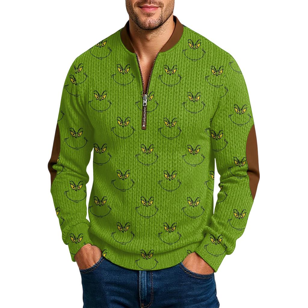 Men'S Outdoor Zipper Long Sleeved Sportswear Casual Sweatshirt