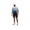 Under Armour Solid Logo Drawstring Waist Straight Fit Shorts Summer Men shorts Black 1372547-001