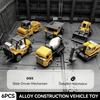 6pcs Alloy Engineering Vehicle Set, Die-Cast Metal Toy Trucks Loader, Tractor  Excavator Toys, Perfect for Holidays and Christmas Gifts