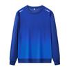 Gradient Hoodie Men's Running Long Sleeved T-shirt Loose Outdoor Hiking Sportswear
