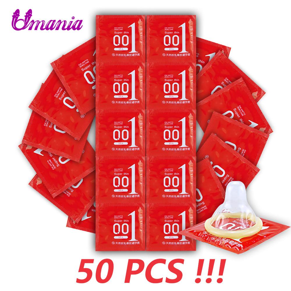 Buy Ultra Thin Condom 50 PCS Safe Contraception with Full Oil Sleeve for Penis Condoms for Men