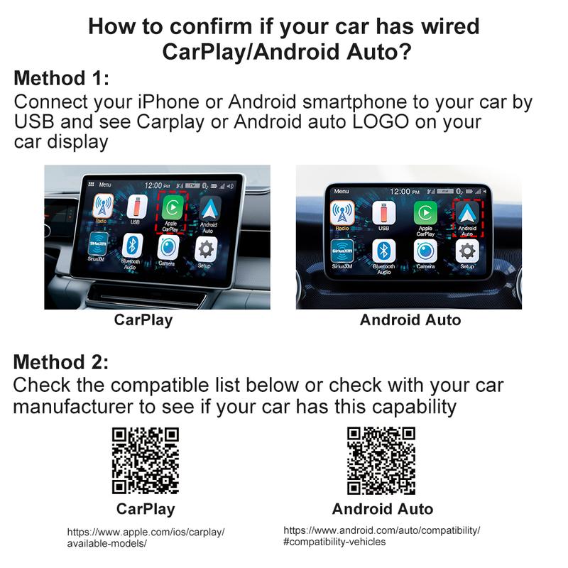 2026 Newest FLIXIVI CarPlay Adapter&Android Auto Adapter Plug and Play for VW Toyota Nissan Ford Benz for Apple & Android Phone
