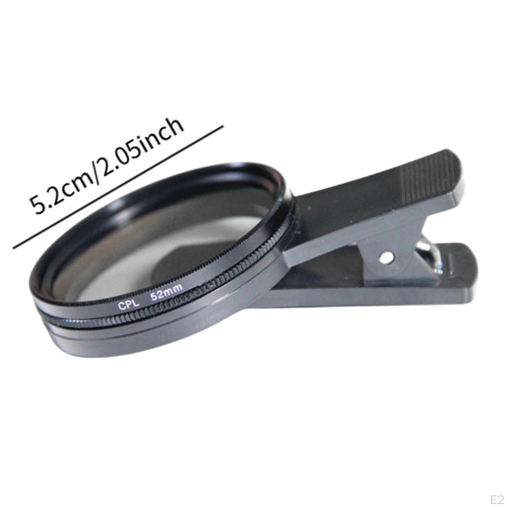CPL Phone Camera Len Filter Clip on with Professional Accessories Attachment Circular for