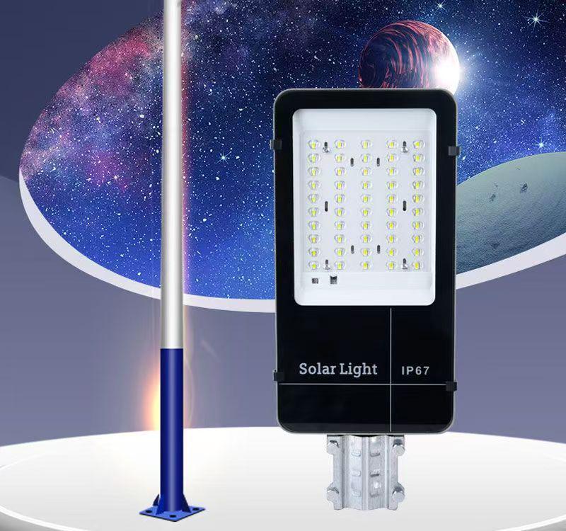 Solar Street Light Set with Pole - LED Outdoor Lighting for Rural Projects